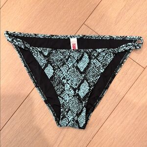 Mint Snake Print Bikini Bottom by Solid & Striped